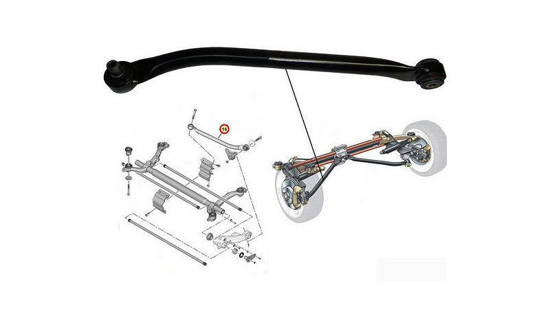Bras Oscillant de Suspension - 206 Sw
