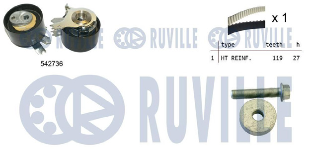 Kit de Courroie Crantée - RENAULT/Dacia 1.5 DCI 2008> Existe En Storm: 5550886