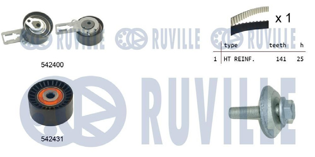 Kit de Courroie Crantée - PSA 1.6 HDI/FORD TDCI 2010> Existe En Storm: 904545
