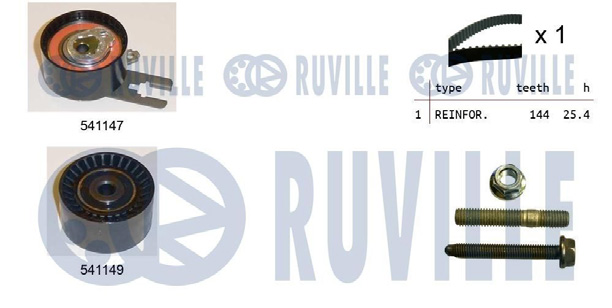 Kit de Courroie Crantée - Peugeot 206 1.4 HDI Existe En Storm: 5550571
