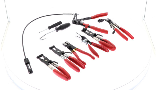 Outillage Universel - Coffret Kit Évasement Pour Conduite de Frein Coffret Kit Pince Collier et Tournevis Coffret Testeur Etancheite Circuit de Refroidissement